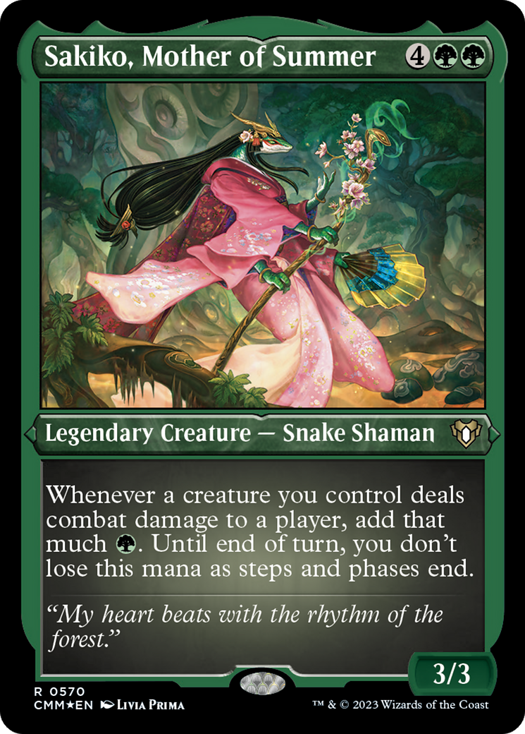 Sakiko, Mère de l'été (Gravure à l'acide) [Commander Masters]
