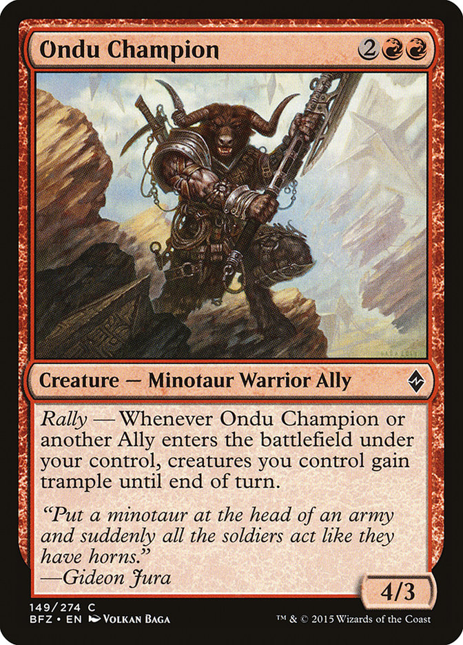 Ondu Champion [Bataille de Zendikar]