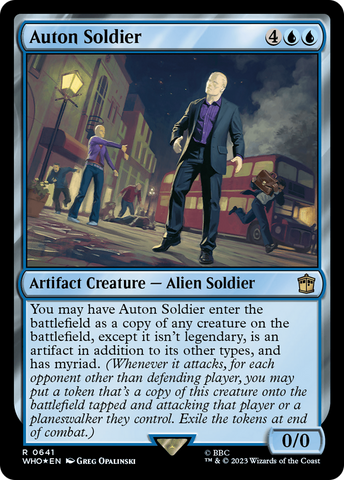Soldat Auton (Feuille Super) [Doctor Who]