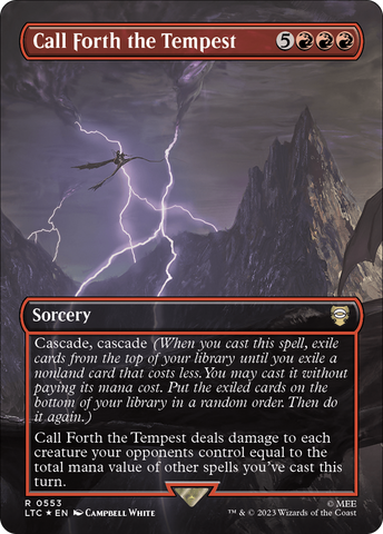 Convocad la Tempestad (sin bordes) (foil surge) [El Señor de los Anillos: relatos de la Tierra Media Commander]
