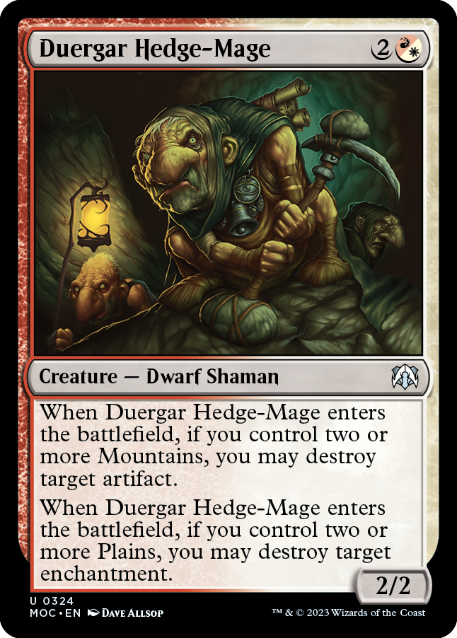 Mago de setos duergar [Commander: Marcha de las máquinas]