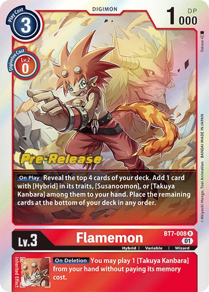 Flamemon [BT7-008] [Cartas de Prelanzamiento de Next Adventure]