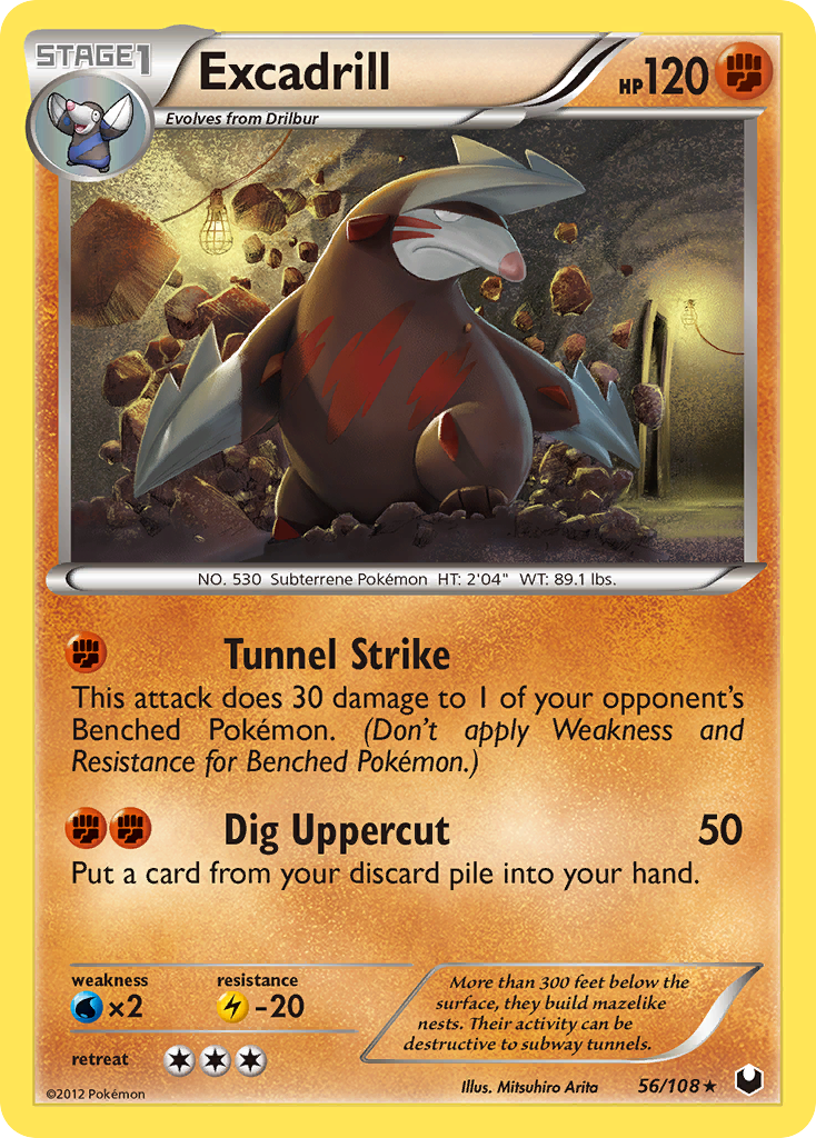 Excadrill (56/108) [Noir & Blanc: Explorateurs Obscurs]