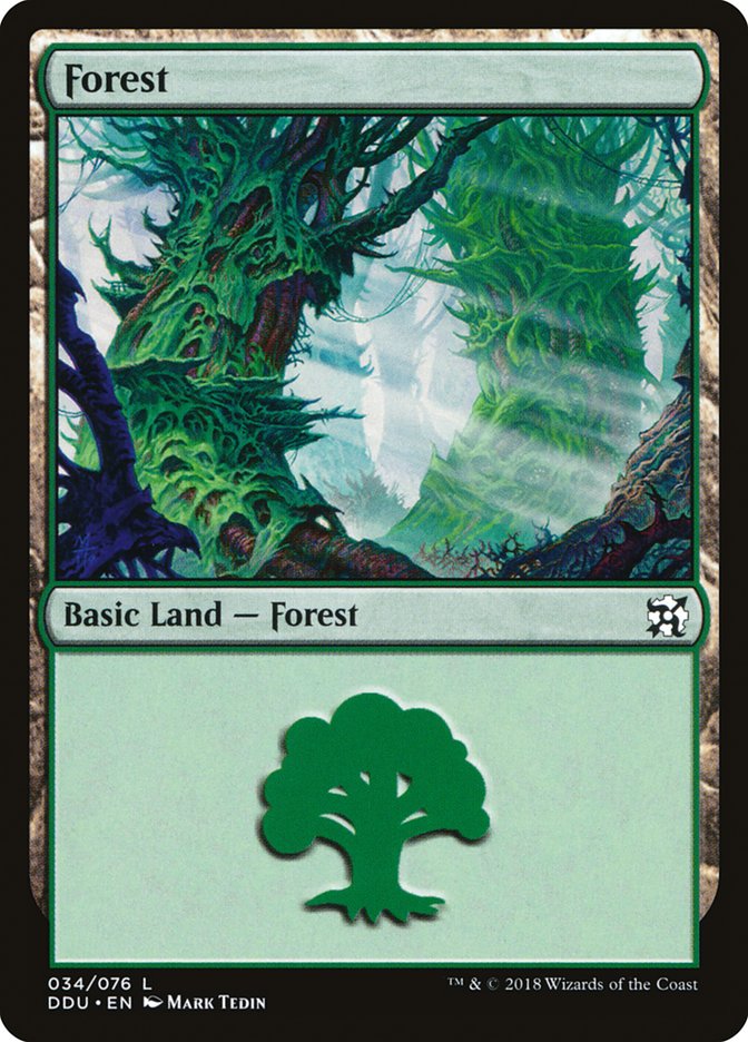 Bosque (34) [Mazo de Duelo: Elfos vs. Artífices]
