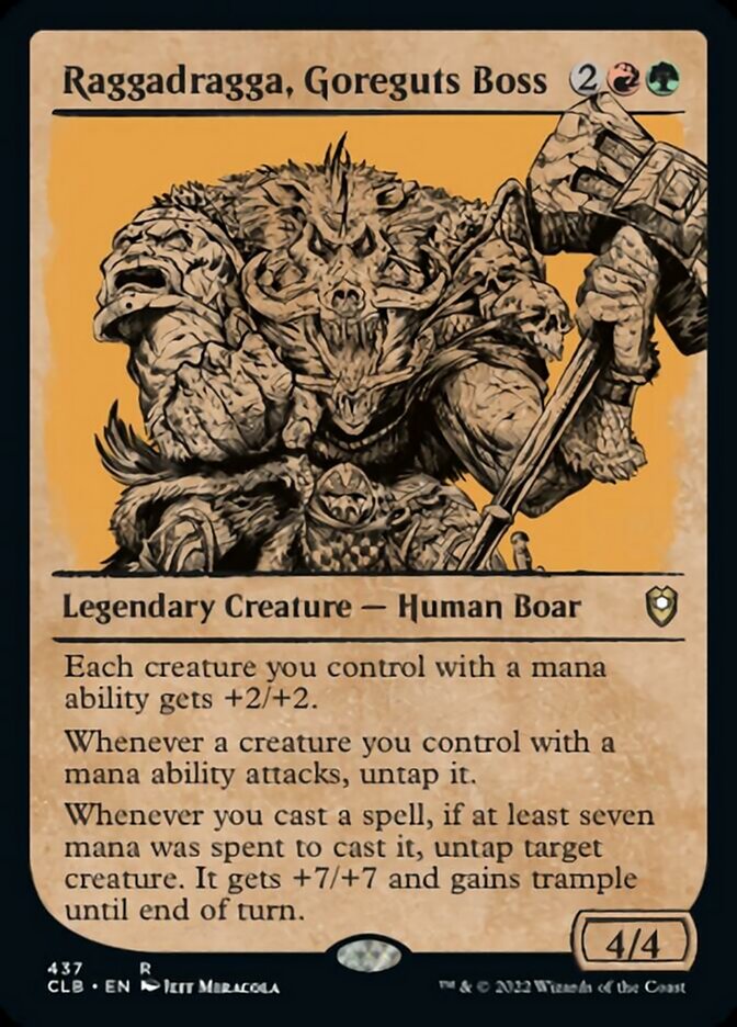 Raggadragga, boss de Boyaux-Sanglants (carte vitrine) [Commander Legends : Battle for Baldur's Gate]