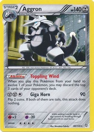 Aggron (80/124) (Cosmos Holo) [Negro y Blanco: Dragones Majestuosos]