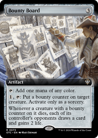Tablón de recompensas (arte extendido) [Forajidos de Cruce de Truenos Commander]