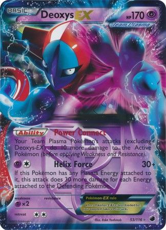 Deoxys EX (53/116) (Carte Jumbo) [Noir & Blanc: Glaciation Plasma]