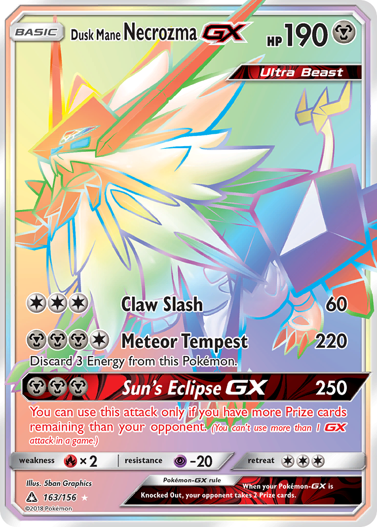 Necrozma Crinière du Couchant-GX (163/156) [Soleil et Lune : Ultra-Prisme]
