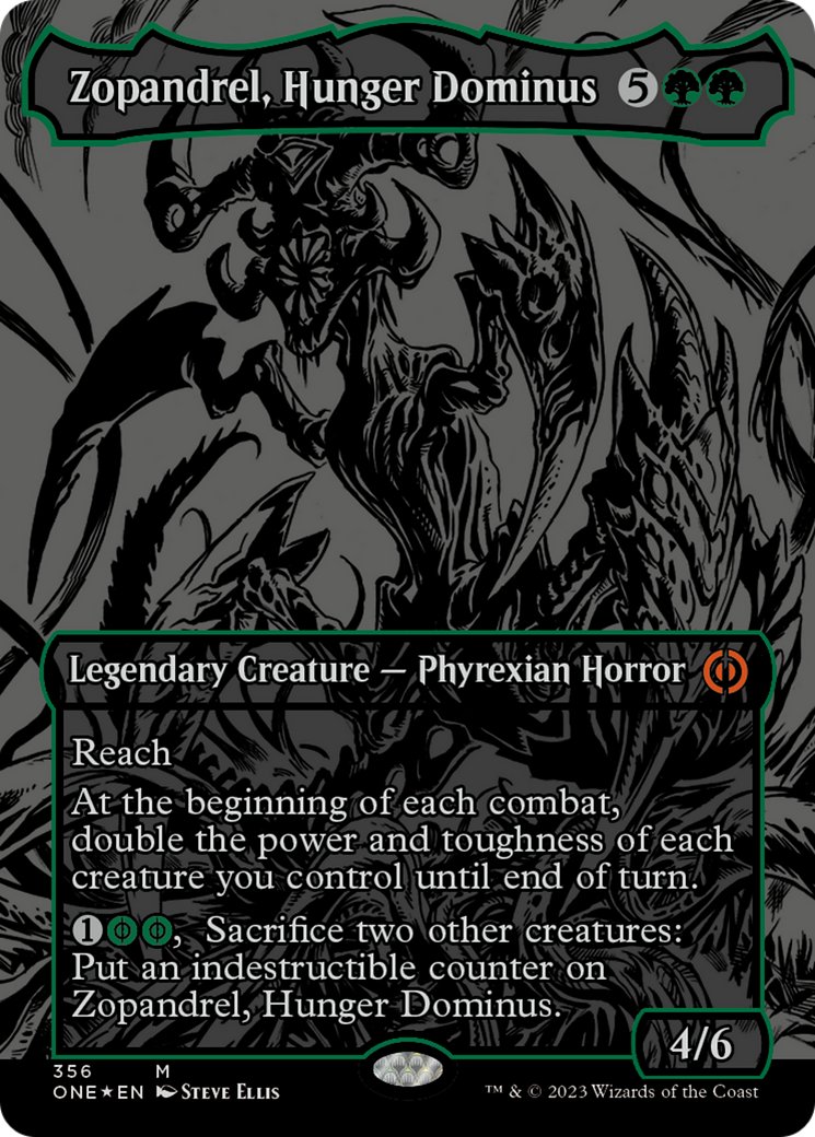 Zopandrel, Dominus de la faim (Feuilletée texturée « Huile ») [Phyrexia : Tout sera un]