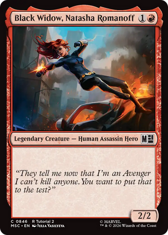 Black Widow, Natasha Romanoff [Comandante de Superhéroes de Marvel]