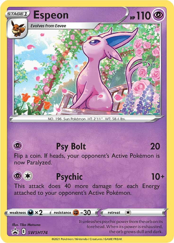 Espeon (SWSH174) [Espada y Escudo: Promociones de Estrella Negra]