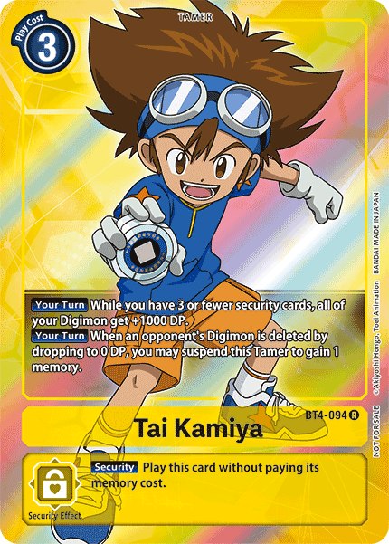 Tai Kamiya [BT4-094] (Promoción de Comprar una Caja) [Promociones de Gran Leyenda]