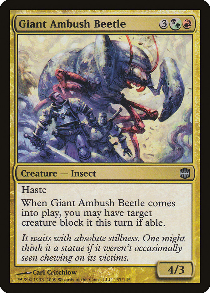 Scarabée géant embusqué [Alara Reborn]