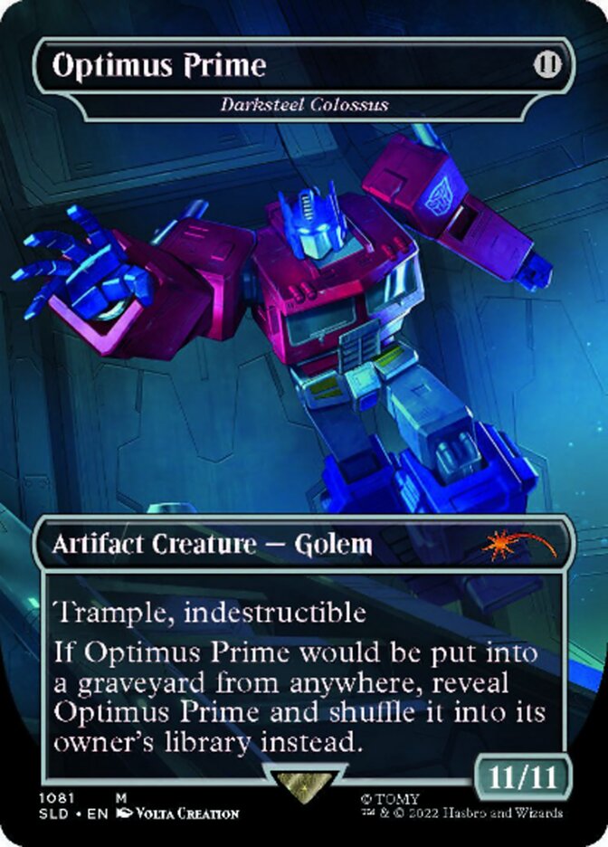 Colosse de Sombracier - Optimus Prime (Sans Bordure) [Série de Lairs Secrets]