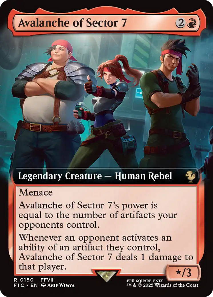Avalanche du Secteur 7 (Extended Art) [Commander Final Fantasy]