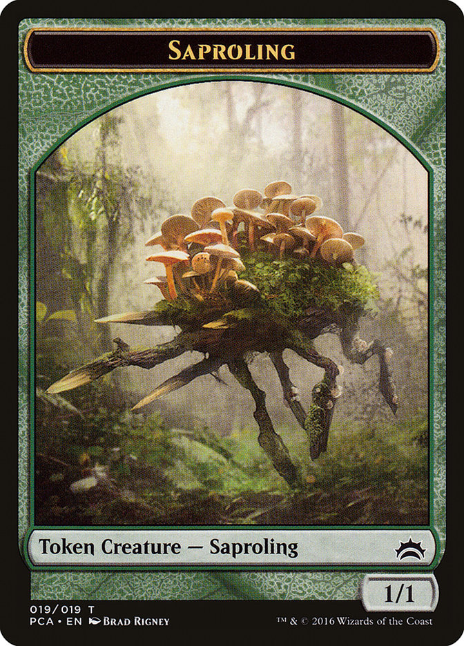 Ángel // Saprolín Ficha de dos caras [Planechase Anthology Tokens]