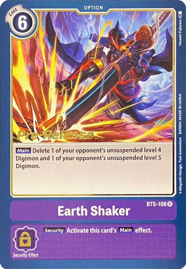 Terremoto [BT5-108] [Promos de Pre-Lanzamiento Battle of Omni]