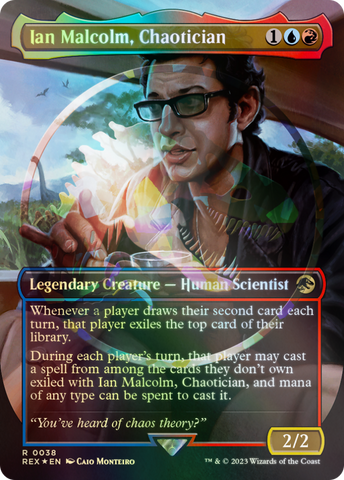 Ian Malcolm, chaoticien (Emblème) (Sans bordure) [Jetons Collection Jurassic World]