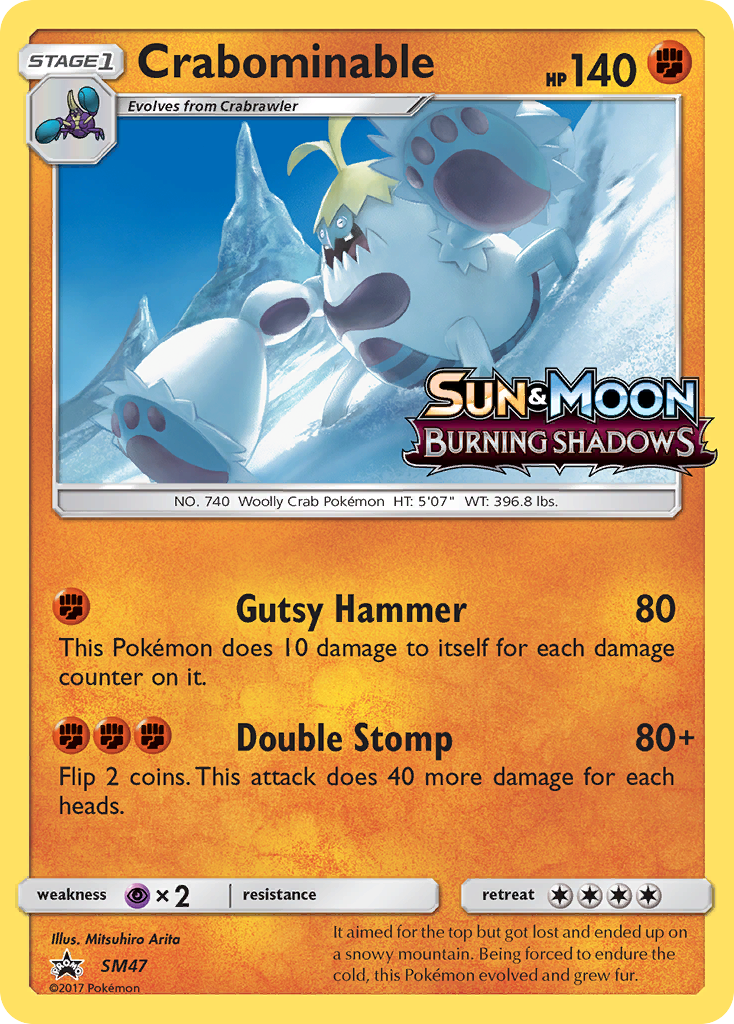 Crabominable (SL47) [Soleil et Lune : Promo Black Star]