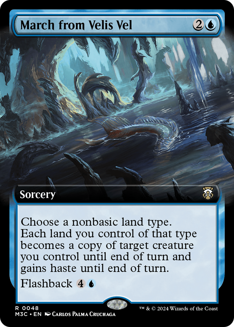 Marche de Velis Vel (Illustration étendue) [Modern Horizons 3 Commander]