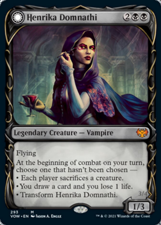Henrika Domnathi // Henrika, voyante infernale (Cadre de monstre d'exposition) [Innistrad : Noces écarlates]