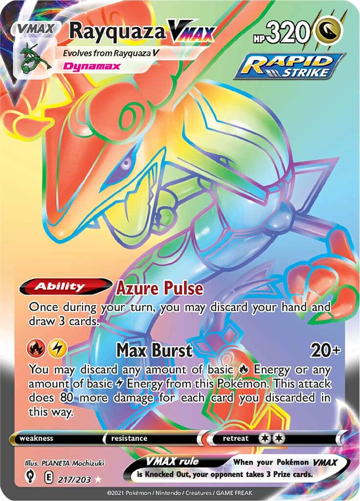 Rayquaza VMAX (217/203) [Épée et Bouclier : Évolution Céleste]