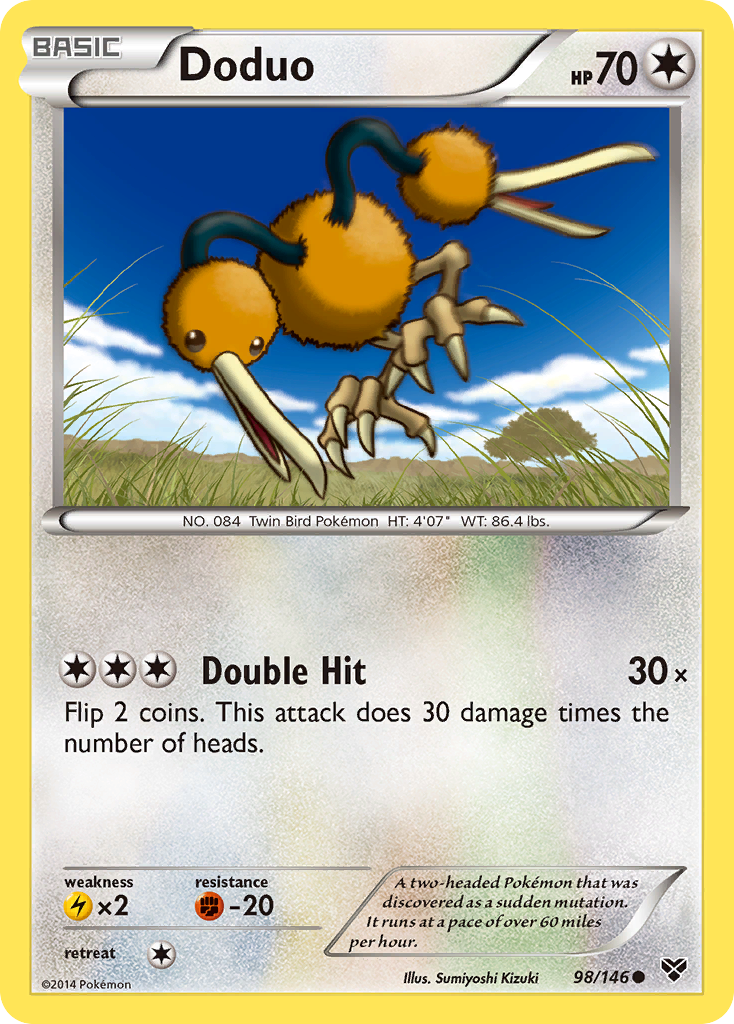 Doduo (98/146) [XY: Set de Base]