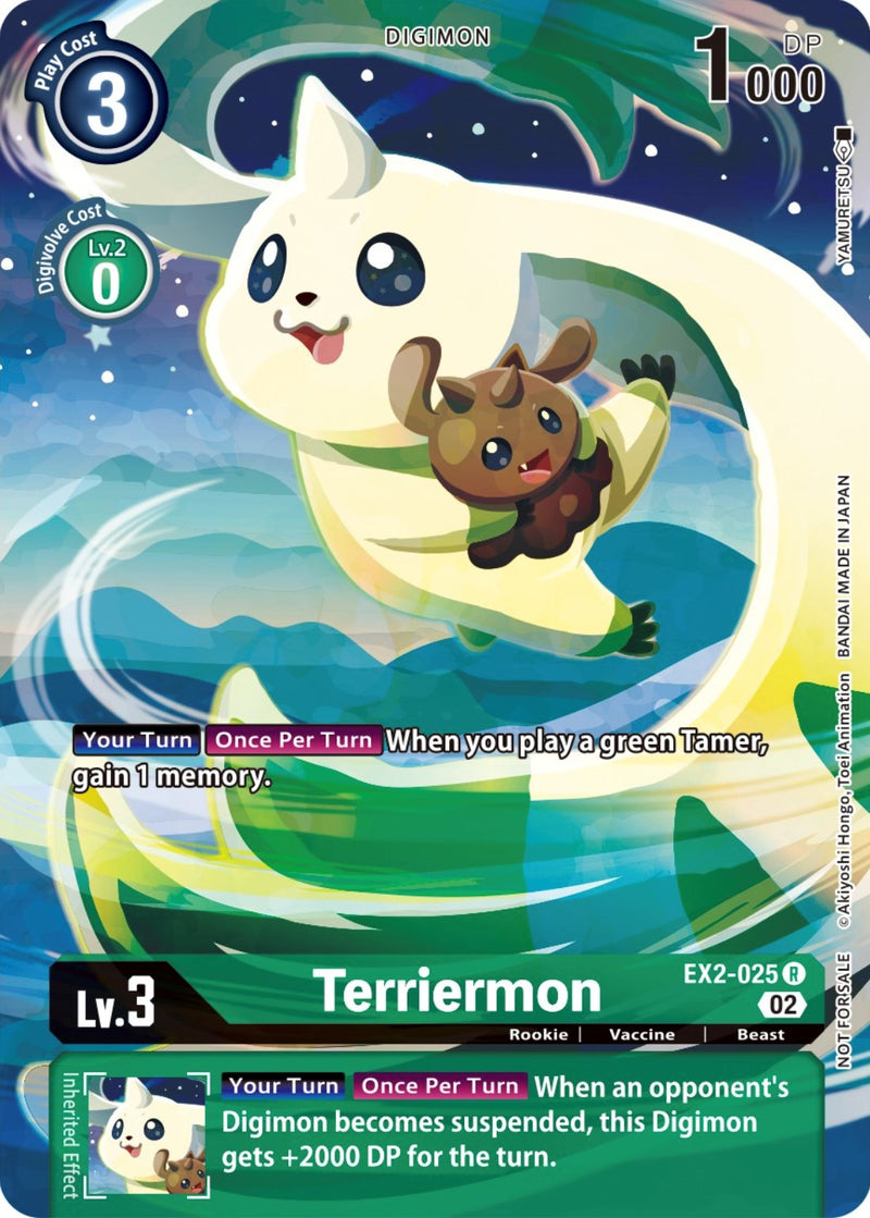Terriermon [EX2-025] (Digimon Illustration Competition Promotion Pack) [Promociones Digital Hazard]