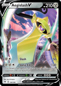 Aegislash V (126/185) [Espada y Escudo: Voltaje Vívido]
