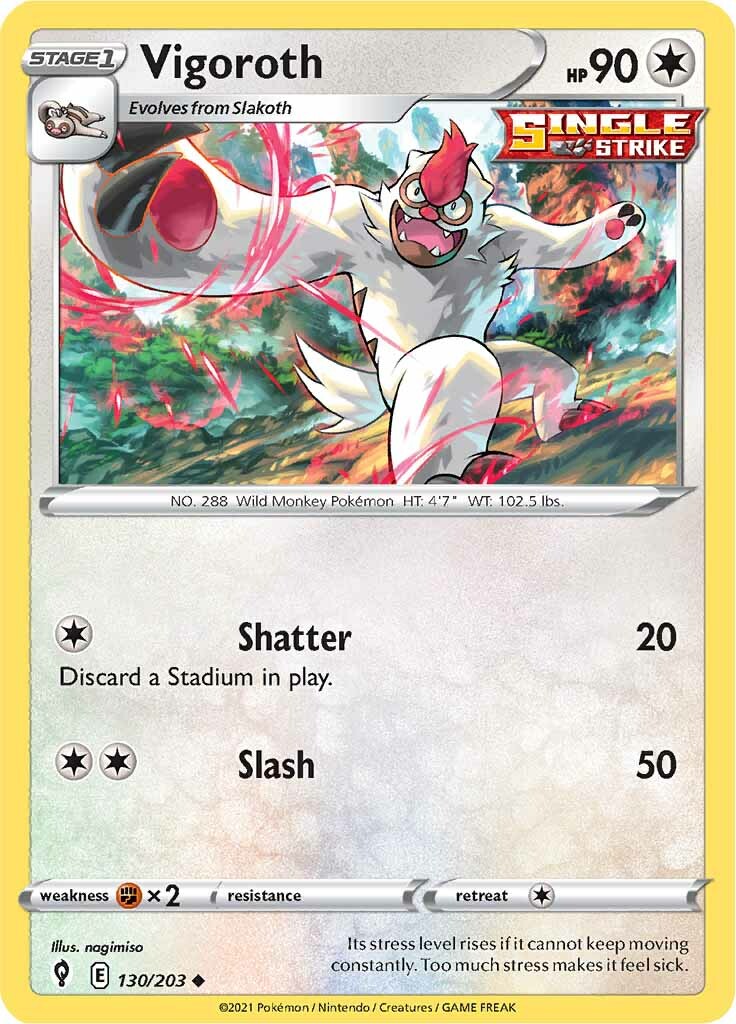 Vigoroth (130/203) [Épée et Bouclier : Ciel Évolutif]