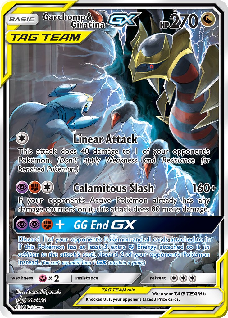 Garchomp & Giratina GX (SM193) [Soleil et Lune : Promos Étoile Noire]