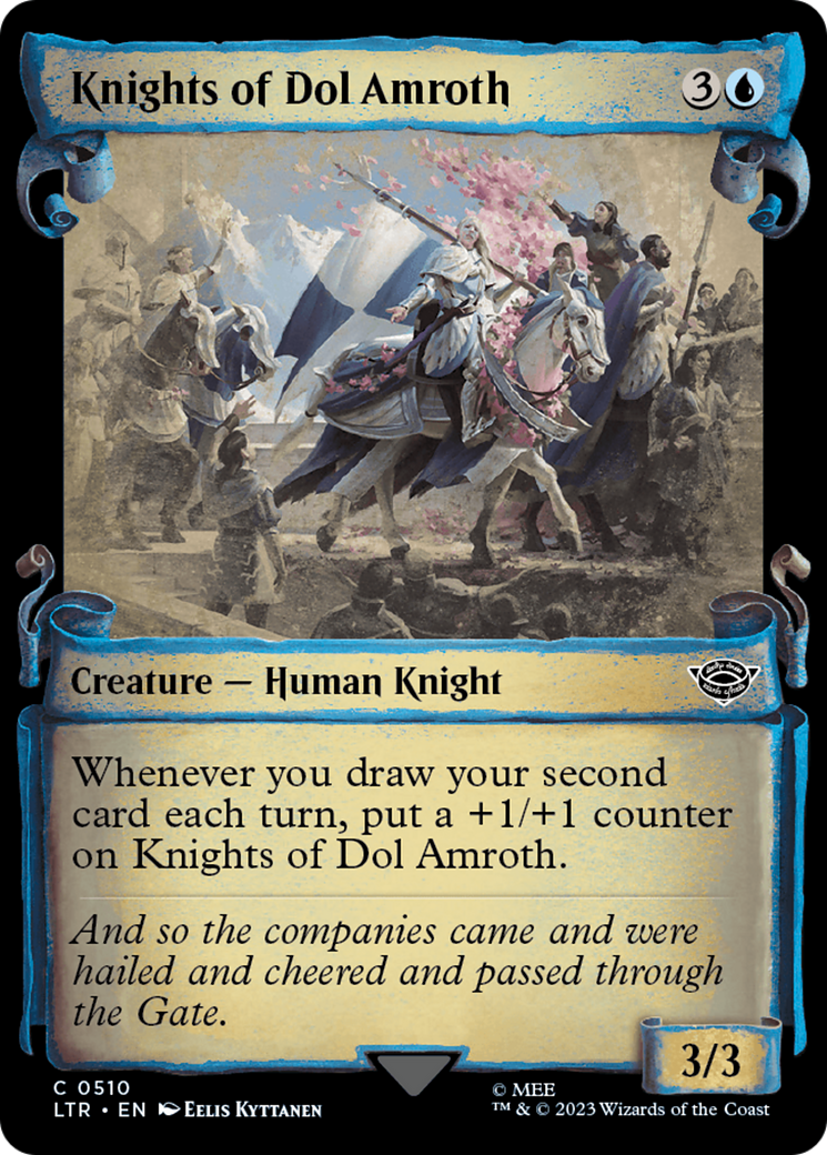 Chevaliers de Dol Amroth [Le Seigneur des Anneaux : Contes de la Terre du Milieu – Cartes Showcase Scrolls]