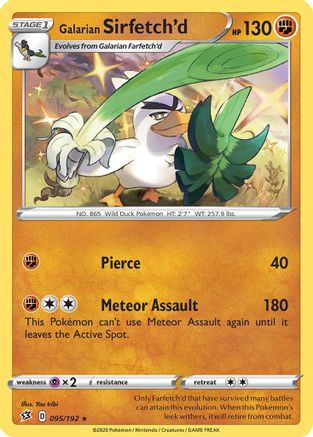 Sirfetch'd de Galar (095/192) (Exclusivo de Baraja Temática) [Espada y Escudo: Choque Rebelde]