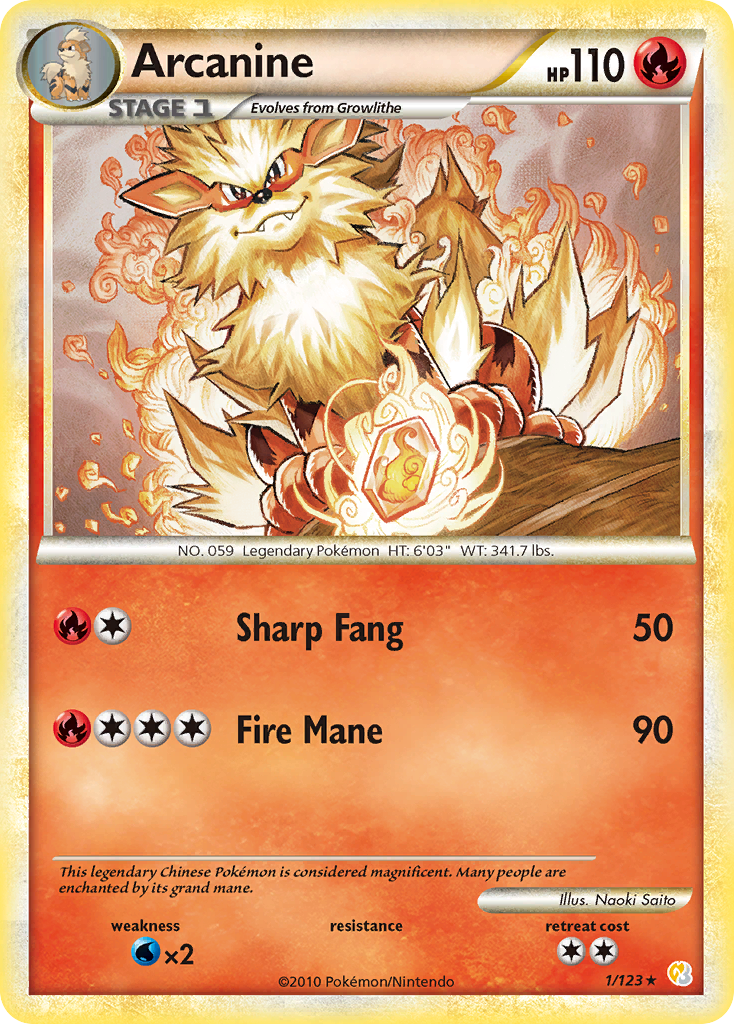 Arcanin (1/123) [HeartGold & SoulSilver : Set de Base]