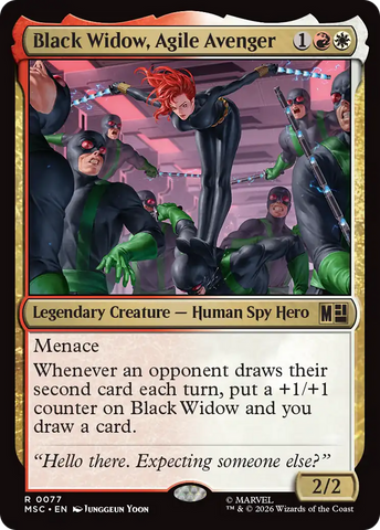 Black Widow, Vengadora ágil [Marvel Super Heroes Commander]