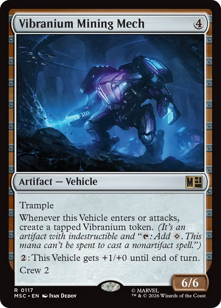 Meca Minero de Vibranium (Lámina Oleada) [Marvel Super Heroes Commander]