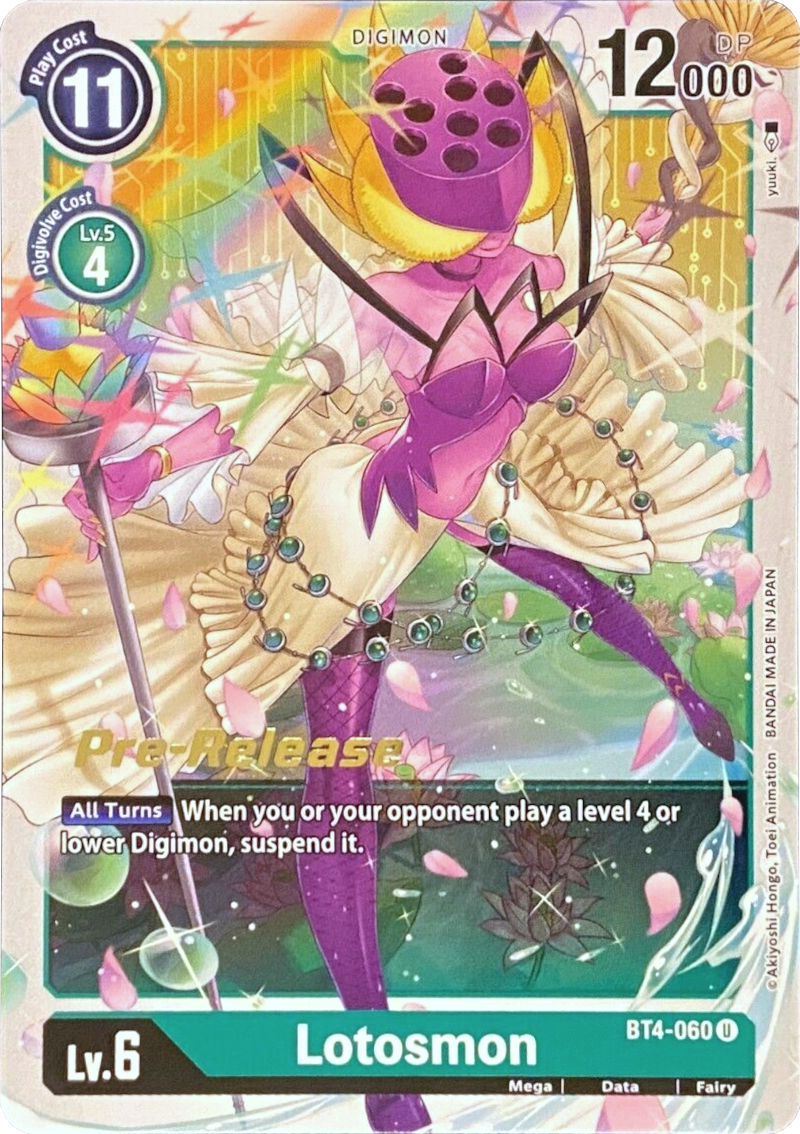 Lotosmon [BT4-060] [Promos de Prerelease de Great Legend]