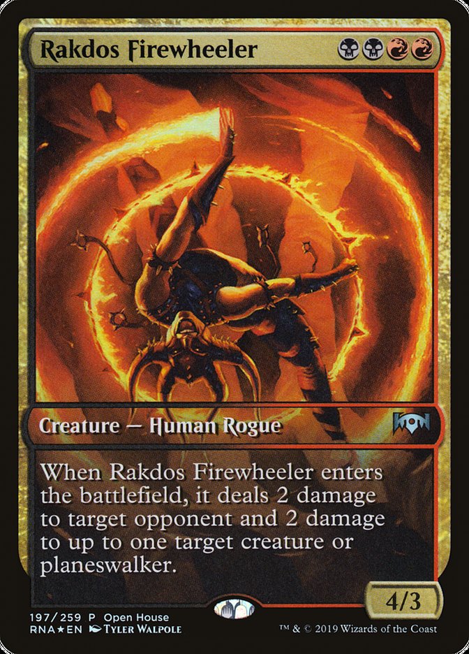 Crache-feu rakdos (Journée portes ouvertes) (Illustration étendue) [Promos Ravnica Allegiance]