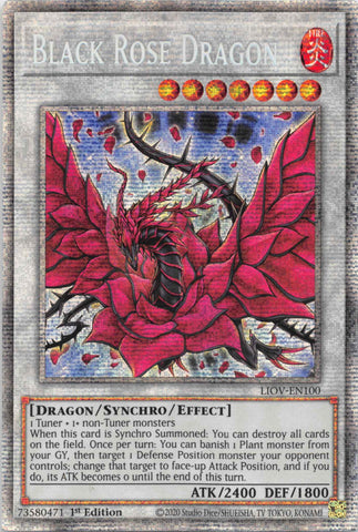 Dragón Rosa Negra [LIOV-EN100] Starlight Rare