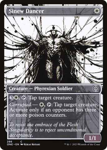 Bailarina tendinosa (Icor de exhibición) [Phyrexia: All Will Be One]