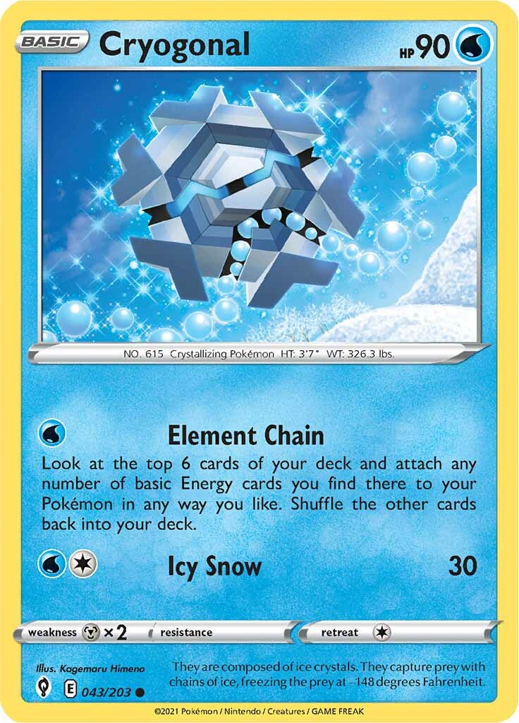Cryogonal (043/203) [Épée et Bouclier : Ciel Évolutif]