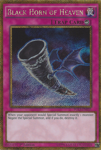 Cuerno Negro del Cielo [PGL3-SP035] Gold Secret Rare