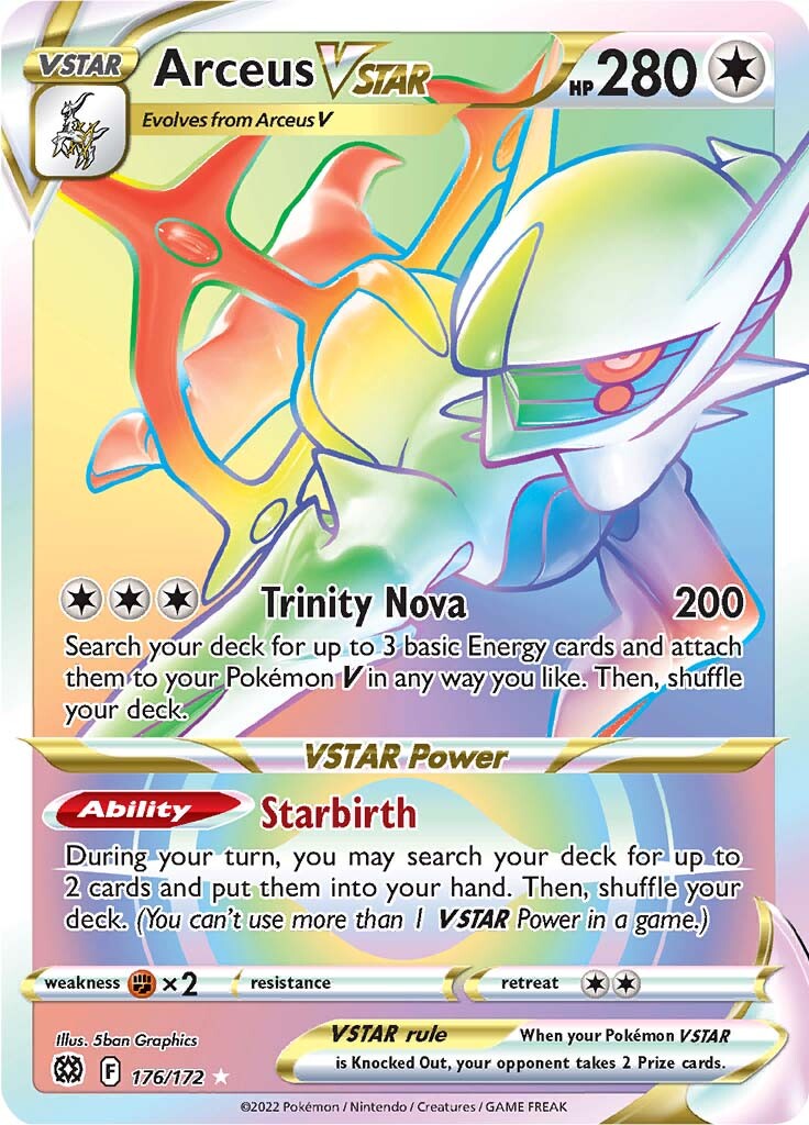 Arceus VSTAR (176/172) [Épée et Bouclier : Astres Radieux]