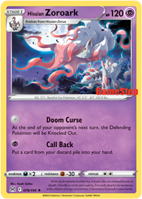 Zoroark de Hisui (076/196) (GameStop) [Espada y Escudo: Origen Perdido]