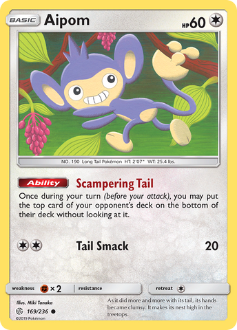 Aipom (169/236) [Sol y Luna: Eclipse Cósmico]
