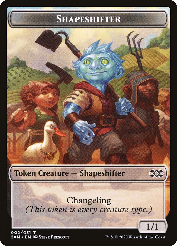 Myr (024) // Jeton Changeling Double-Face [Double Masters Tokens]