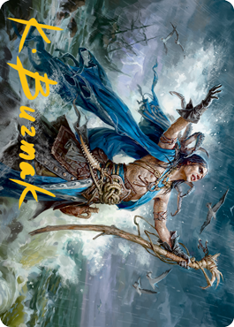 Lier, Disciple du Noyé Art Card (Signature Estampillée Or) [Innistrad : Chasse de Minuit Art Series]
