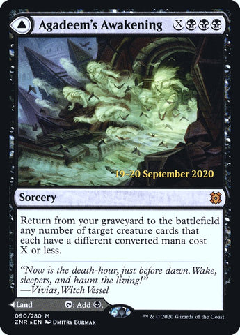 Despertar de Agadeem // Agadeem, la cripta subterránea [Cartas promocionales de prelanzamiento de Zendikar Rising]