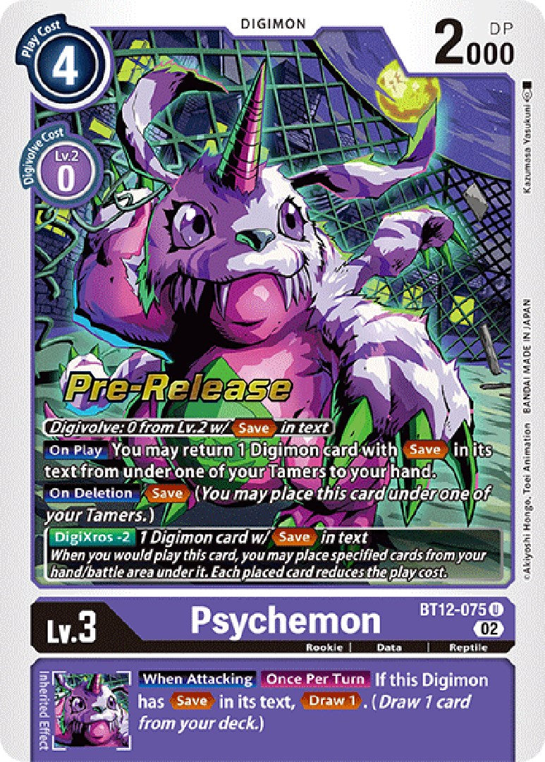 Psychemon [BT12-075] [Cartas de Prerlanzamiento de Across Time]